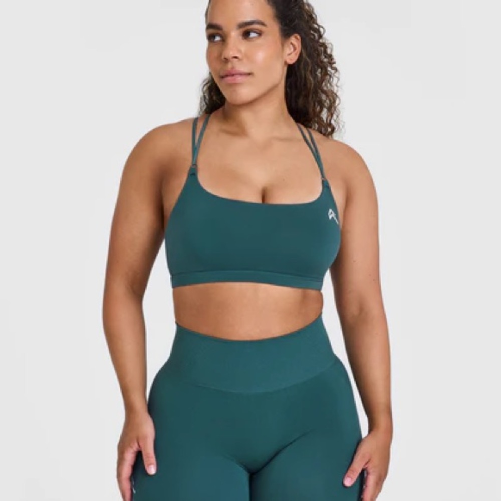 Oner Active Everyday Cross Over Bralette in Marine Teal - Medium